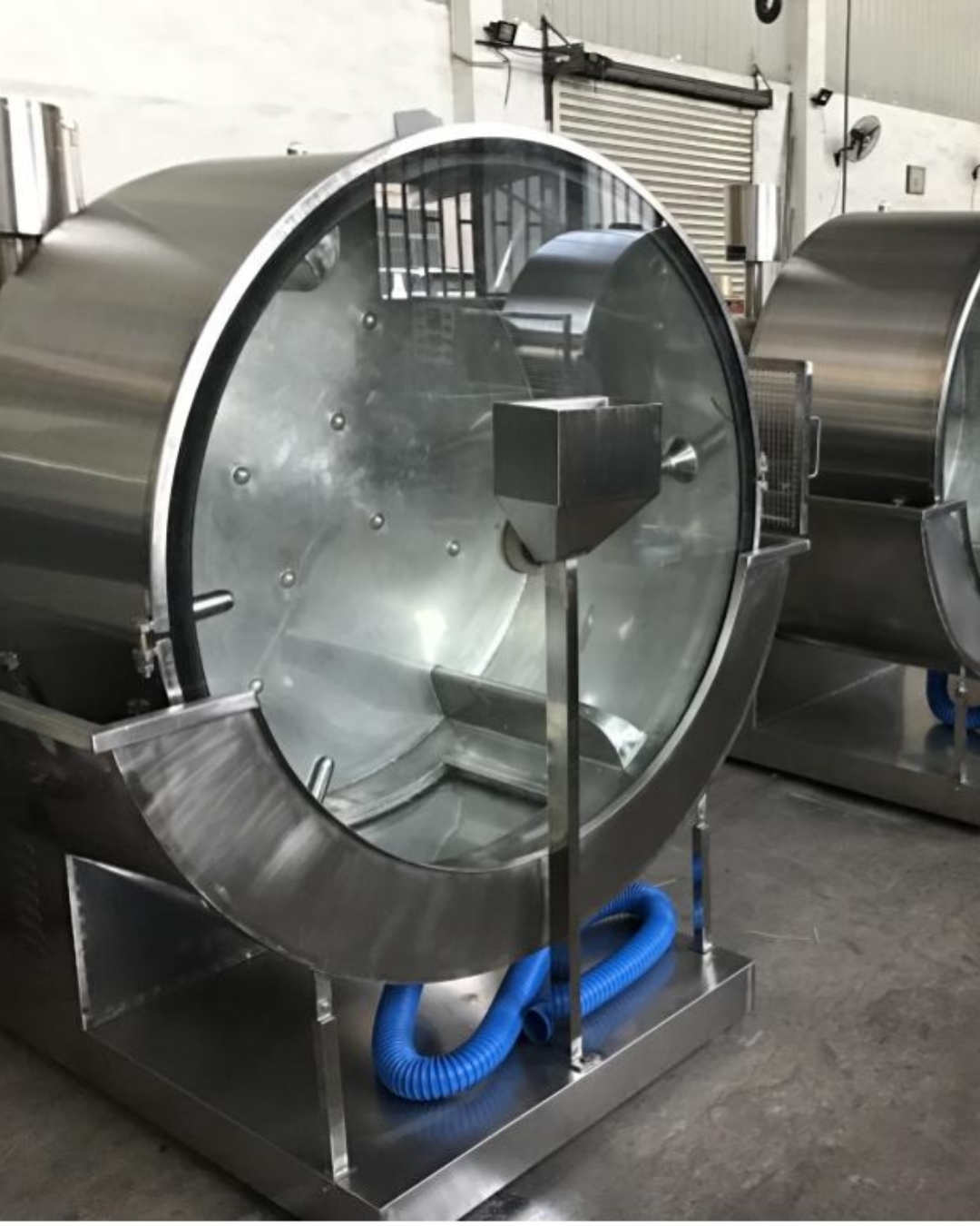 Tambor de Acero Inoxidable 316L Automático para Curtiduría
