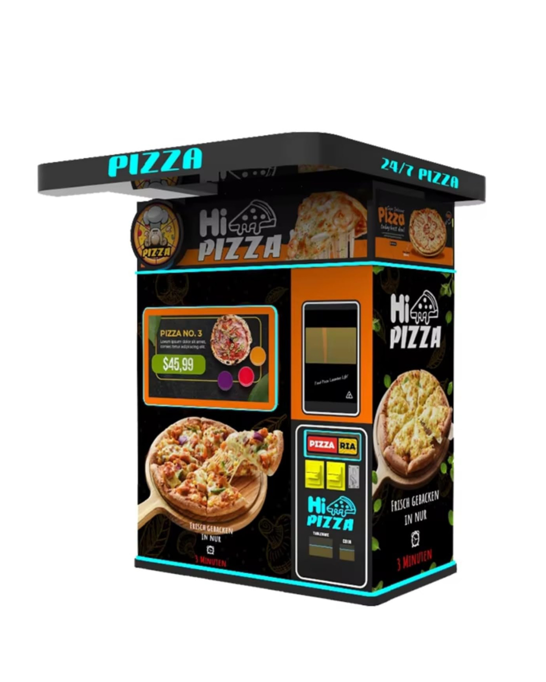 Máquina Expendedora Automática de Pizza Caliente